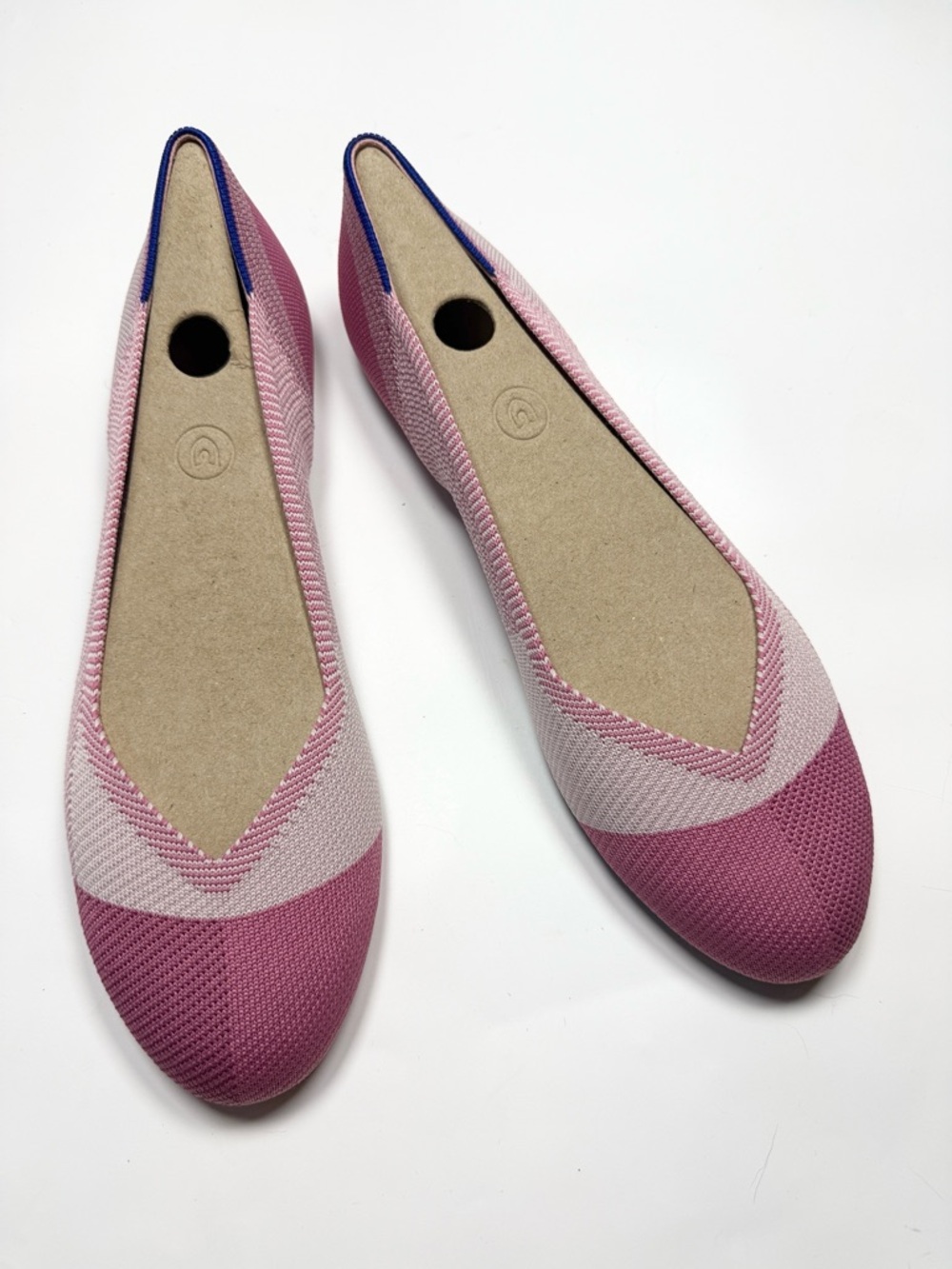 Rothy's Pink Captoe Flats Breast Cancer Awareness Retired NEW S-541 Sz 12 - Picture 3 of 10